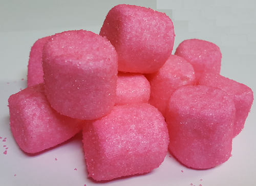 Hot Pink Sugar Crystal Marshmallows- 1 lb Bag - Sweet Dreams Gourmet