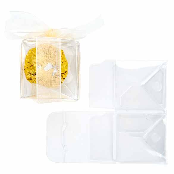 Crystal Clear Boxes® with Pop & Lock Bottom 1 5/8 x 1 5/8 x 5 25 pack  PLB34
