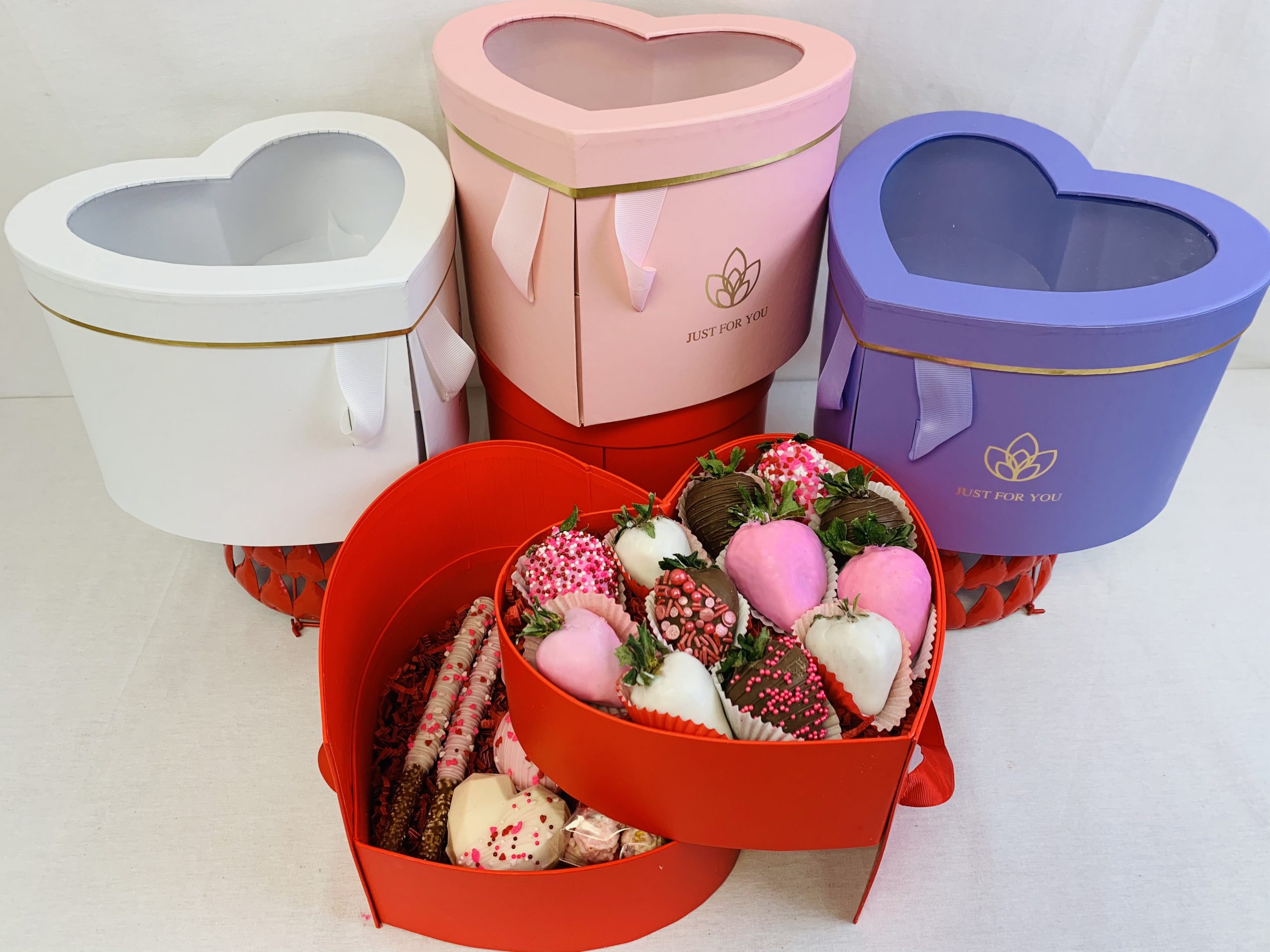 Valentine Clear Boxes, Valentines Gift Boxes, Valentine Bags