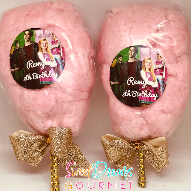 Mini Cotton Candy Bags with Tags- 12 ct. - Sweet Dreams Gourmet