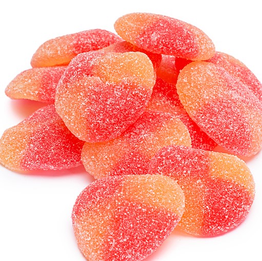 Haribo Peaches Gummi Candy- 3.7 LBS - Sweet Dreams Gourmet